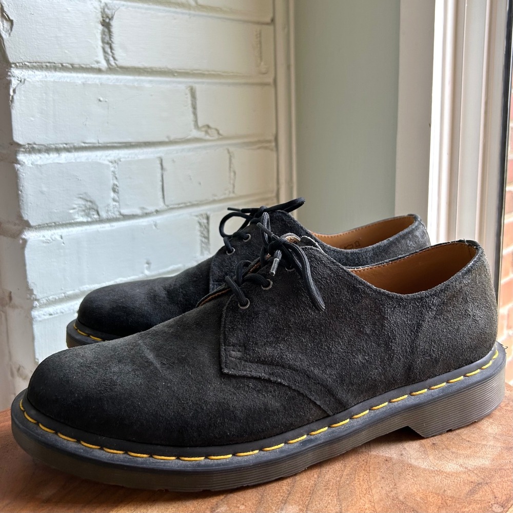 Dr. Martens 1461 Black Suede Oxford‎ Shoes Men's 11 Women's 12 Academia Unisex